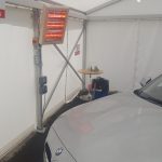 Halogen heaters are ideal for heating sporadically used car workshops