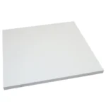 Square white canvas for painting, well-suited for artistic creations and designs.
